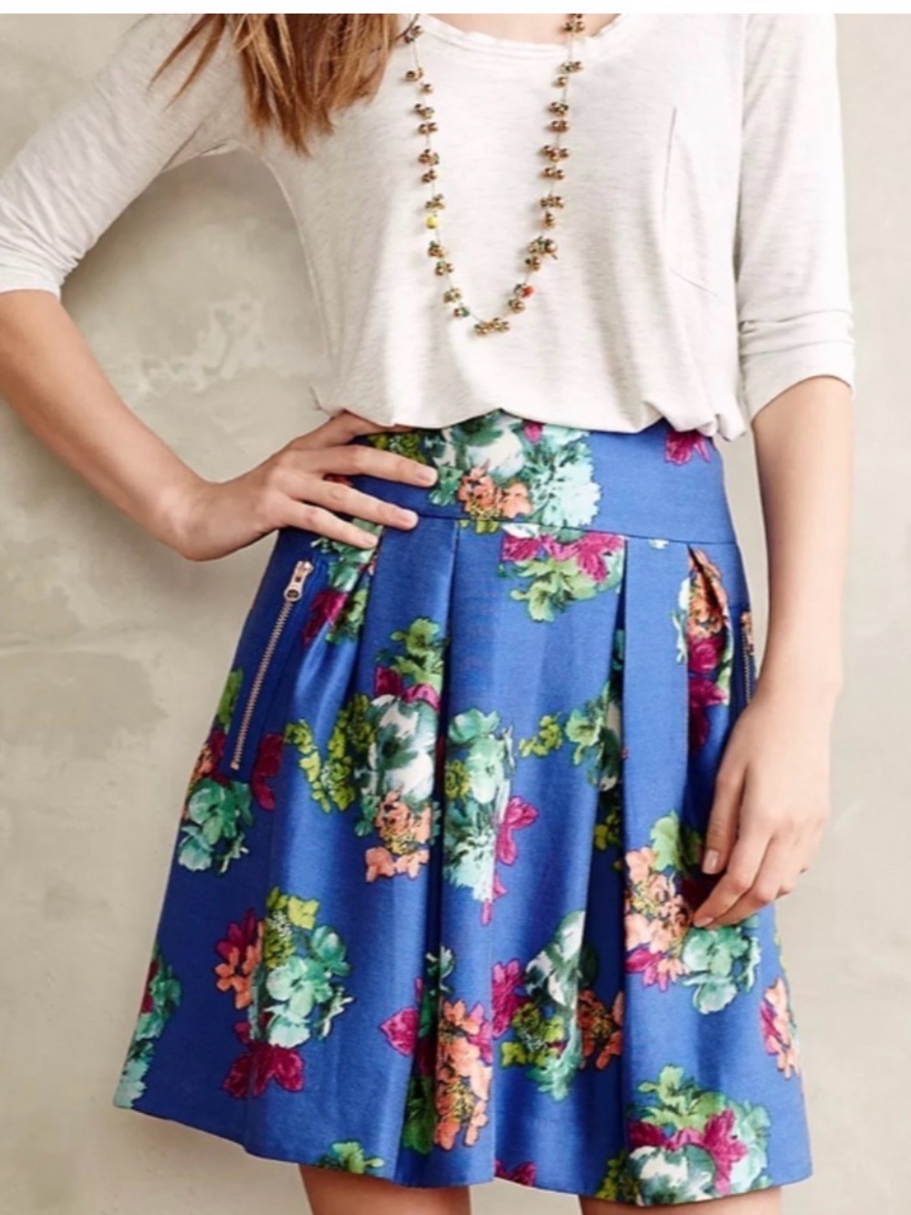 Maeve By Anthropology Floral Garden Days Skirt Size: 8